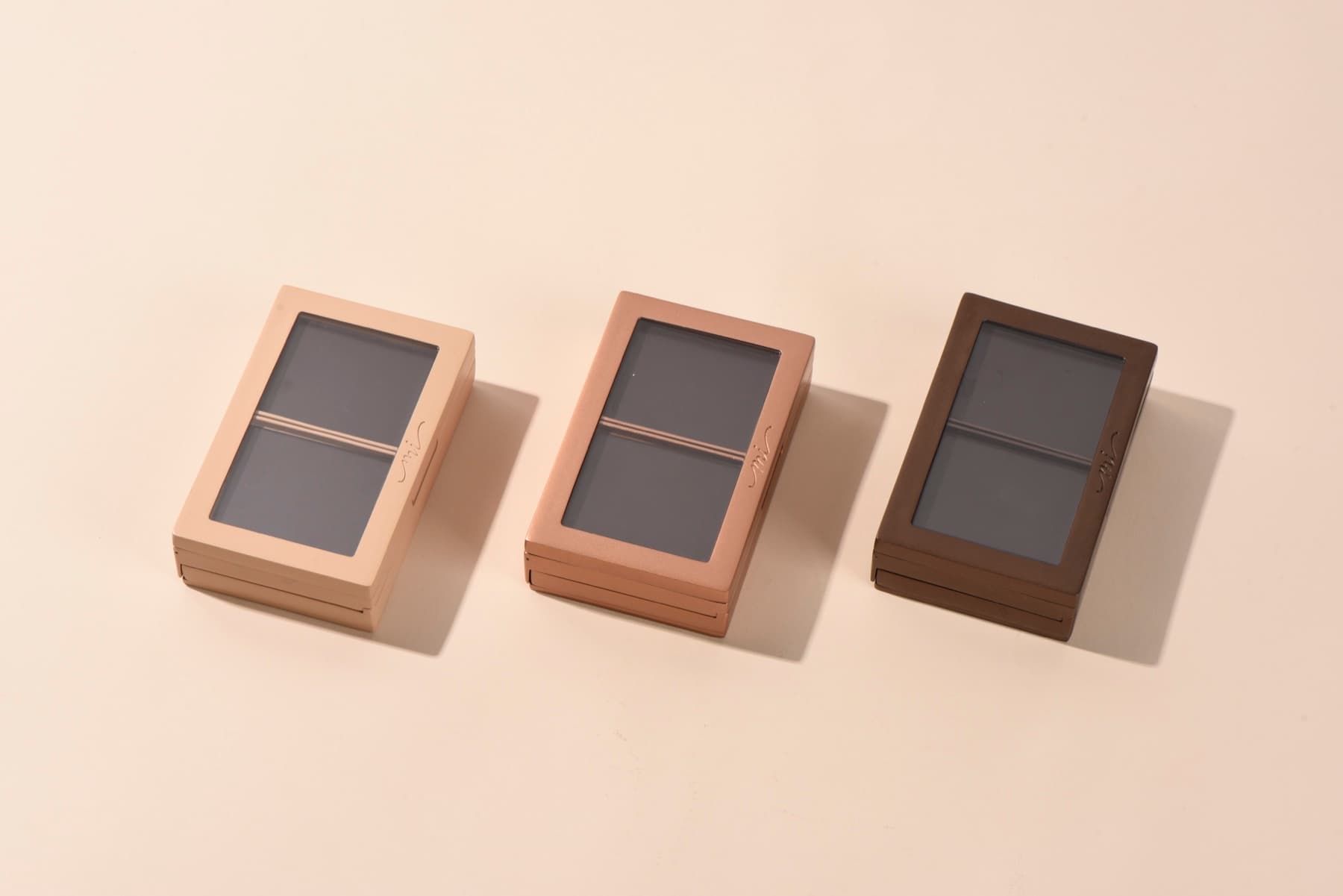 MiPalette compacts in three finishes